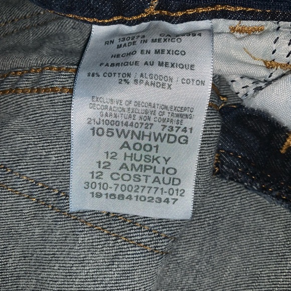 Boys Wrangler classic bootcut jeans, size 12Husky - Picture 3 of 4